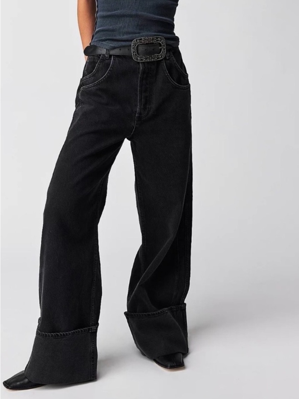 We the Free Final Countdown Black Jeans